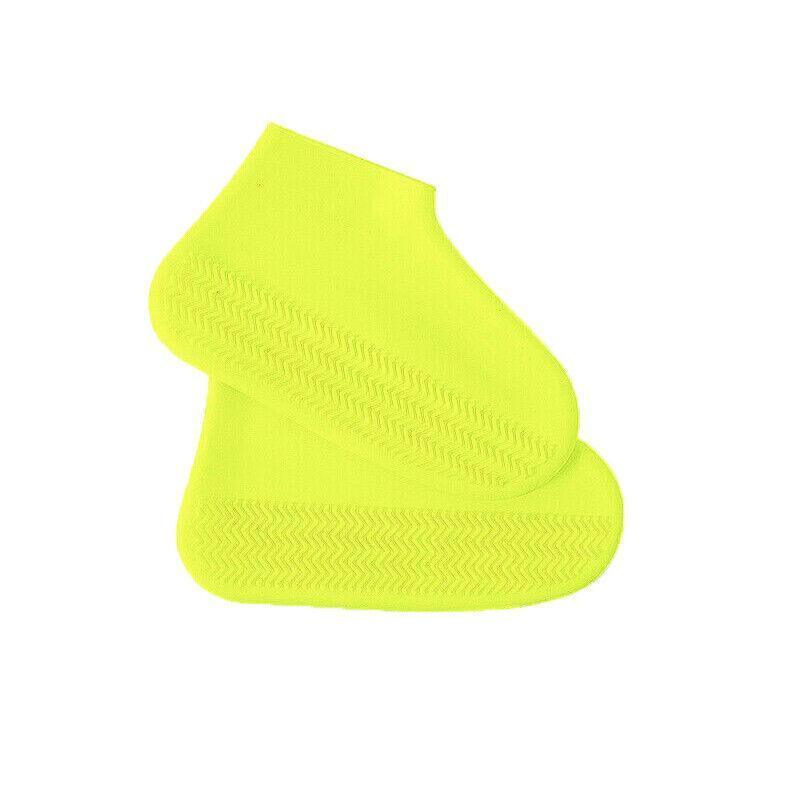 Shoe Cover Waterproof Silicone Non Slip Rain Water Rubber Foot Boot Overshoe M Size - Red