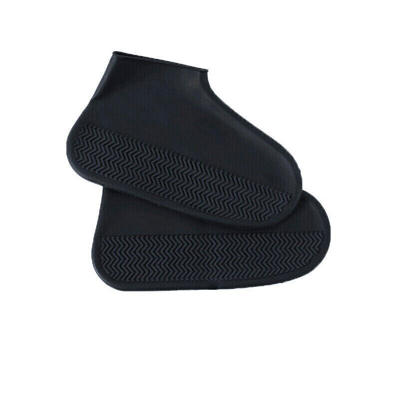 Shoe Cover Waterproof Silicone Non Slip Rain Water Rubber Foot Boot Overshoe L Size - Yellow