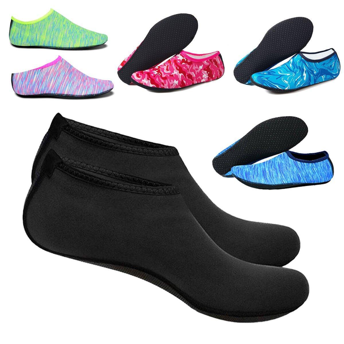 Unisex Water Shoes Slip On Aqua Socks Swim Surf Diving Yoga Exercise Reef Shoes - Camouflage Blue-L