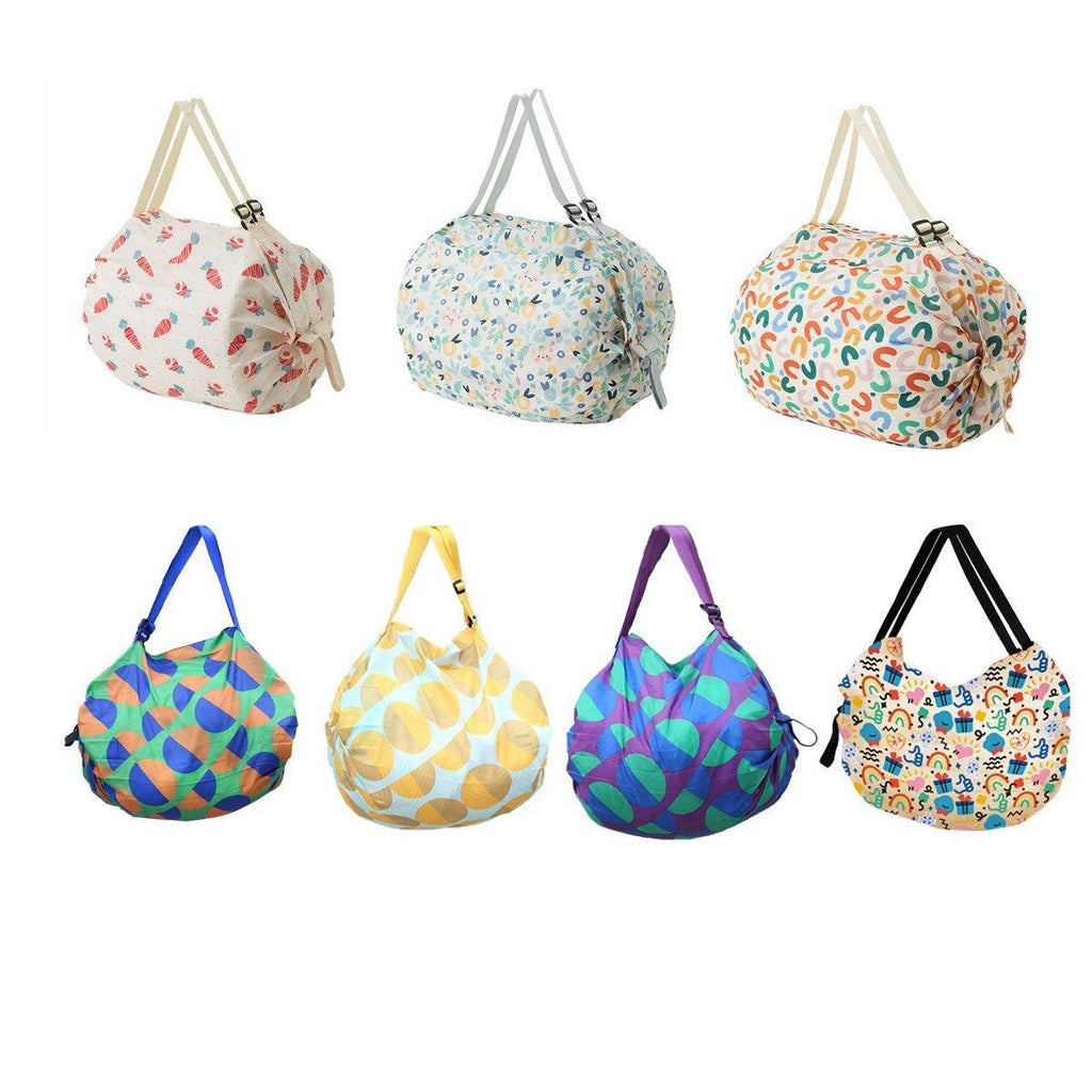 Large Foldable Eco-Friendly Shopping Bag Reusable Thickened Portable Travel Tote - 4