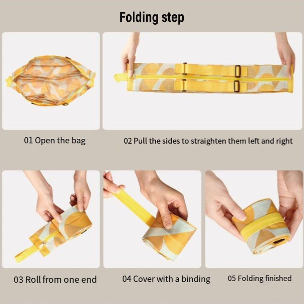 Large Foldable Eco-Friendly Shopping Bag Reusable Thickened Portable Travel Tote - 4