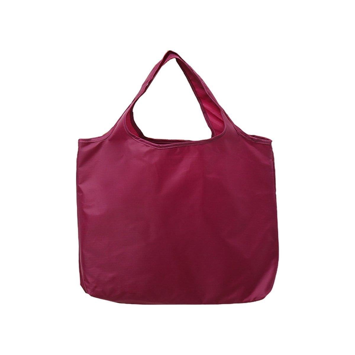 Large Multi Colour Waterproof Shopping Bag Foldable Portable Reusable Bag - Orange
