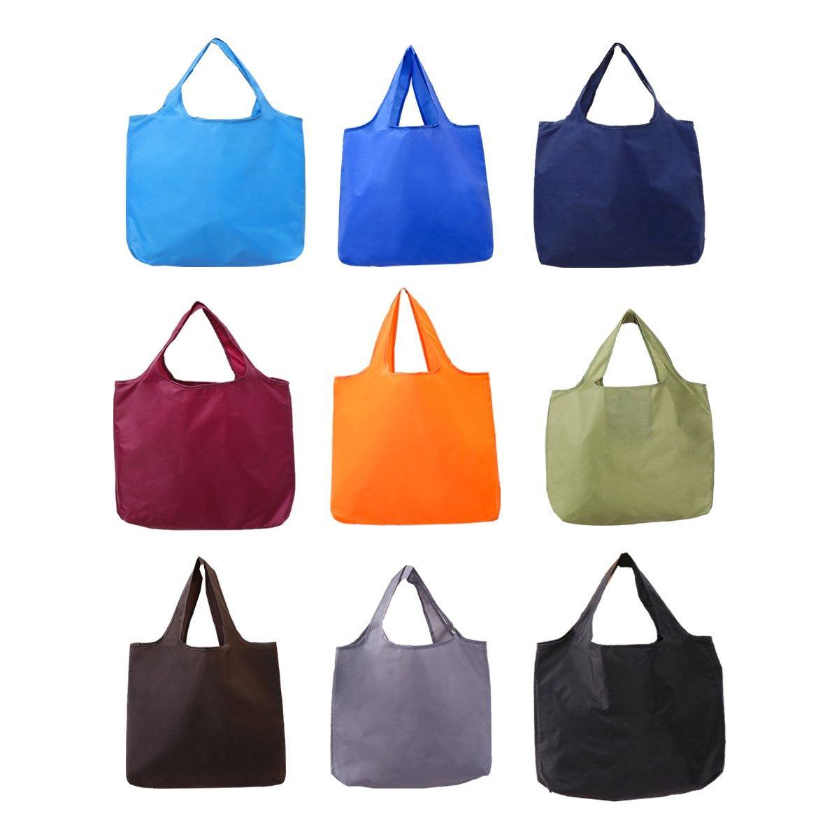 Large Multi Colour Waterproof Shopping Bag Foldable Portable Reusable Bag - Royal Blue