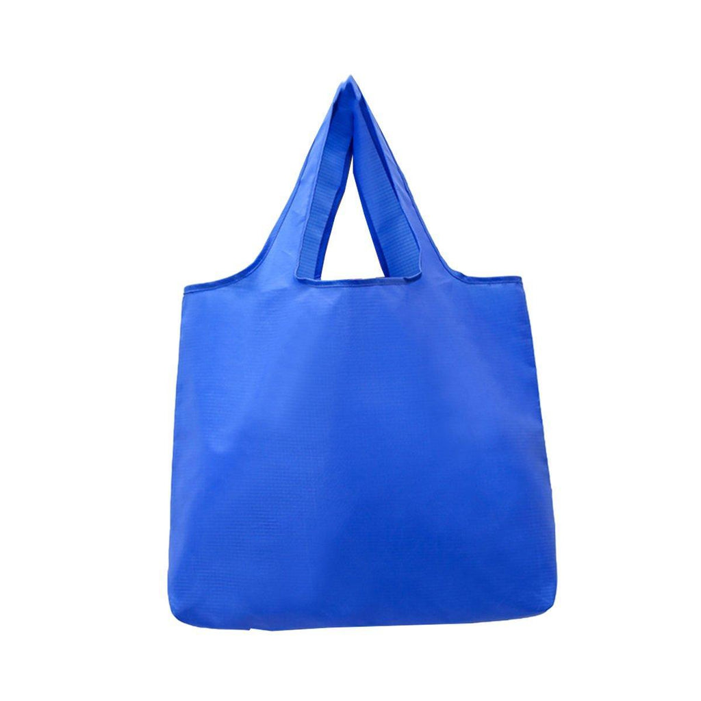Large Multi Colour Waterproof Shopping Bag Foldable Portable Reusable Bag - Royal Blue