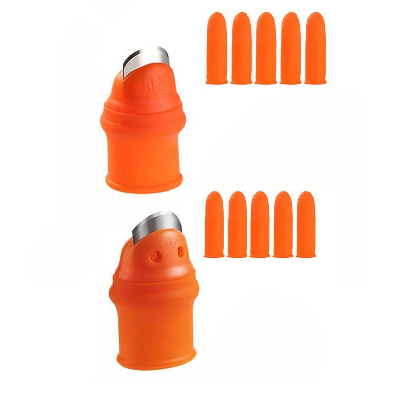 Garden Silicone Thumb Knife Finger Cutter Vegetable Harvesting Tool Picking Aid - L