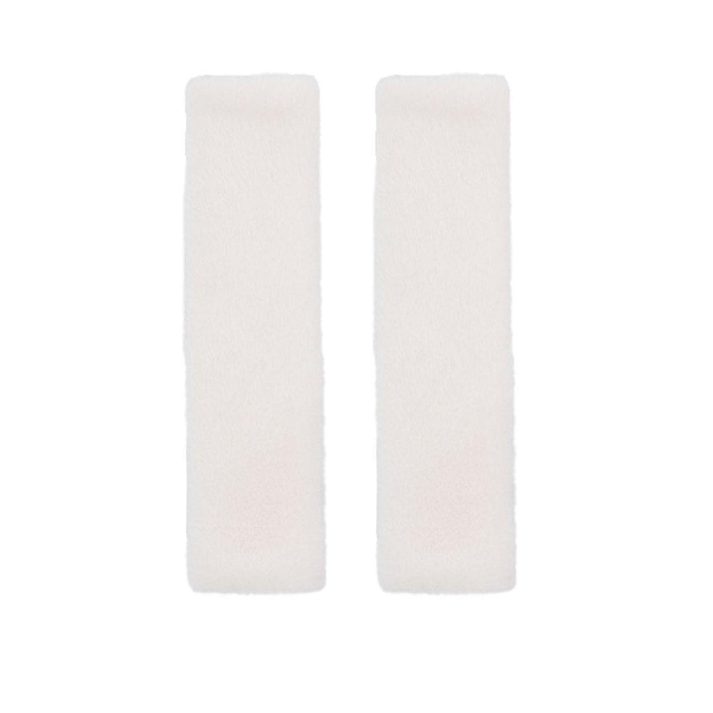 Winter Plush Shoulder Strap Cover Neck Cushion Pad for Comfortable Car Travel 2PCS - Pink