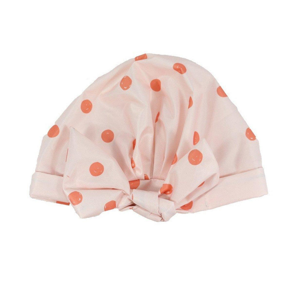Woman Shower Cap Reusable Long Hair Large Turban Bathroom Waterproof Hair Cap - Black Background