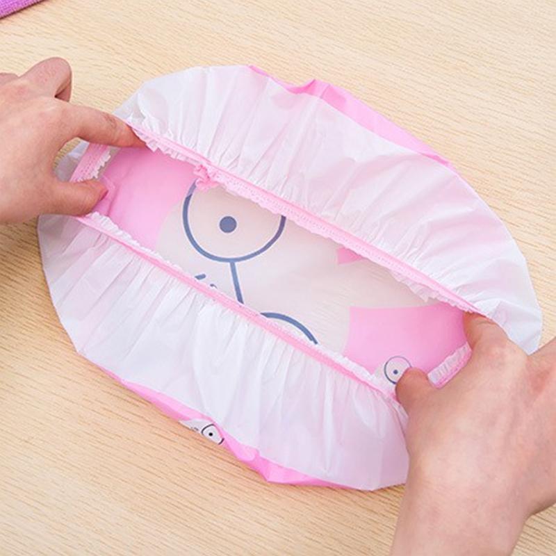 Reusable Women Girls Hair Wrap Waterproof Shower Bath Shower Cap Hat - Rabbit