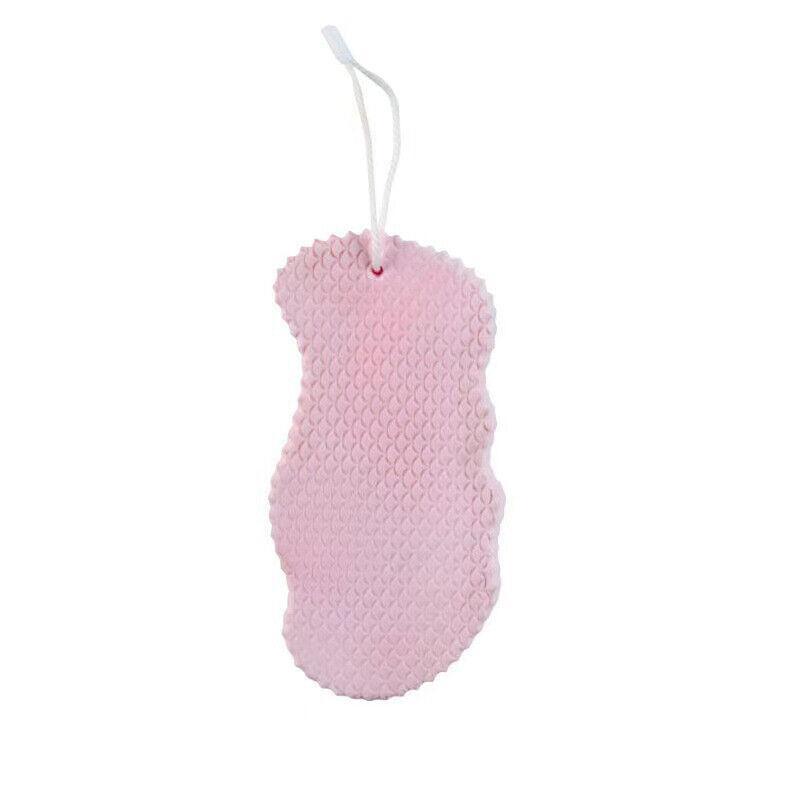 Exfoliating Shower Body Sponge Ultra Soft Bath Scrubber for Gentle Daily Use - White
