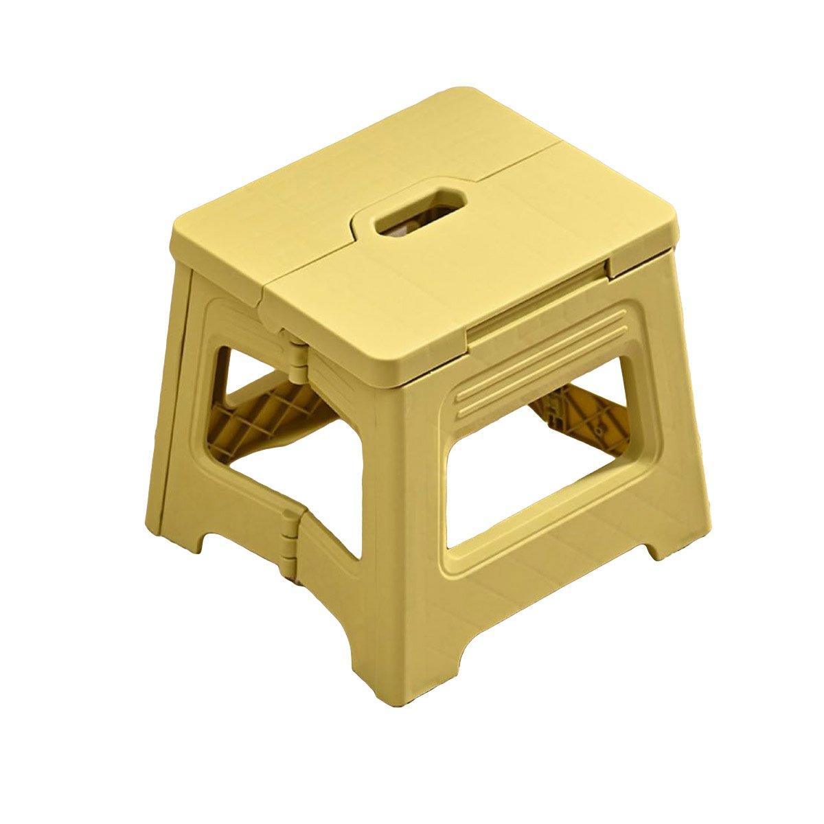 Portable Adjustable Folding Plastic Stool Retractable Outdoor Fishing Chair - Brown