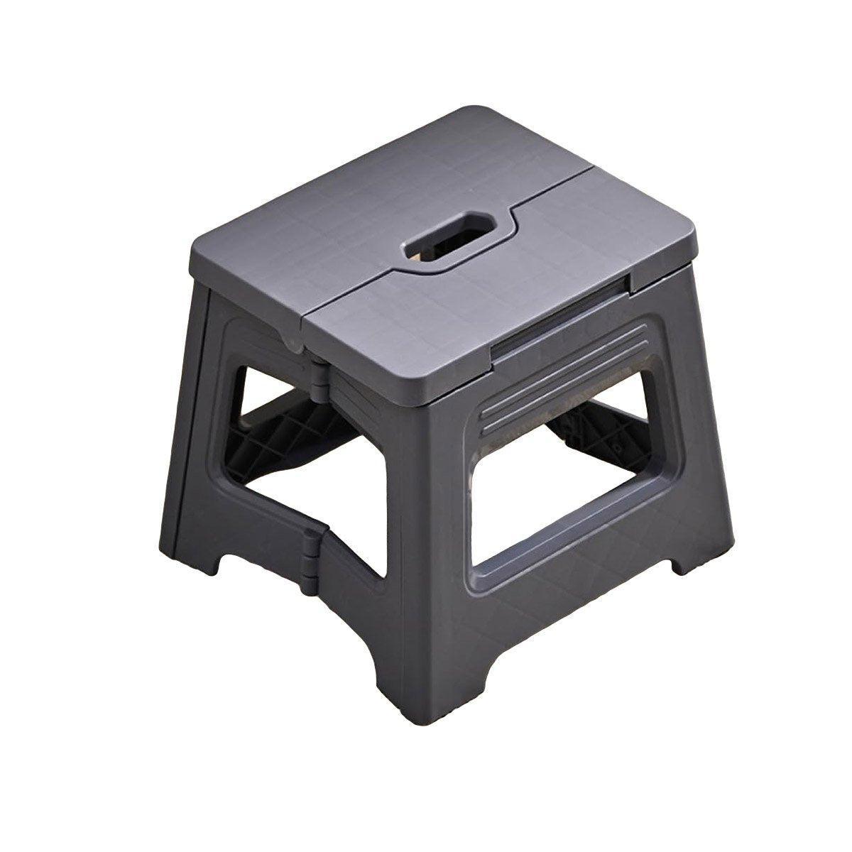 Portable Adjustable Folding Plastic Stool Retractable Outdoor Fishing Chair - Brown
