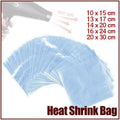 100X Heat Shrink PVC Bags Wrap Film for Gift Crafts & Soap - 16x24cm