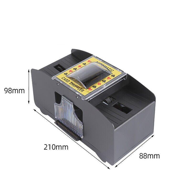 2 Deck Automatic Card Shuffler for Poker Casino Home Game Use