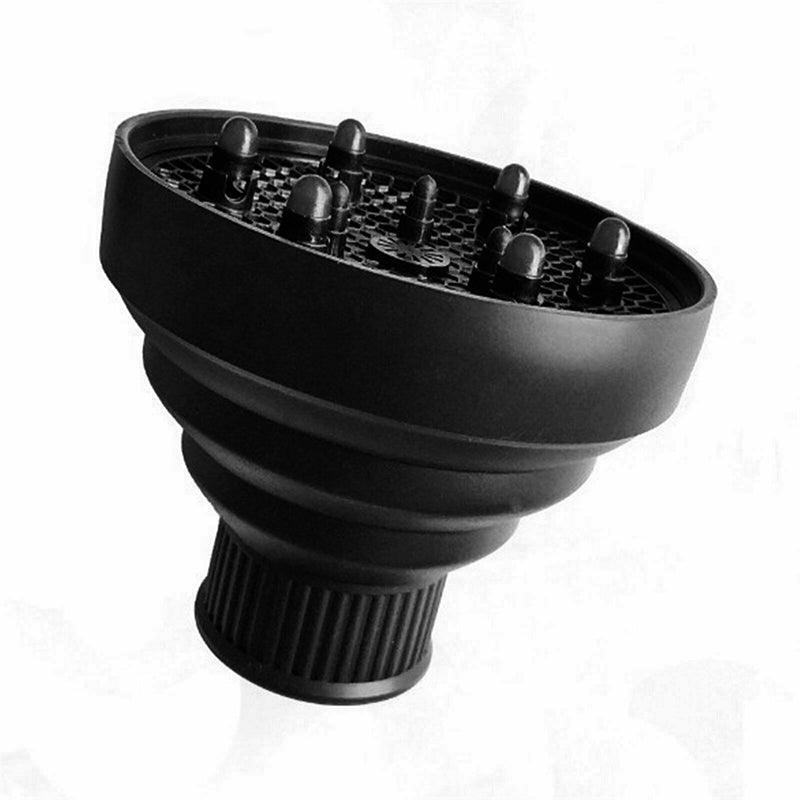 Foldable Hair Dryer Diffuser Universal Silicone Nozzle for Curly Hair Styling - Blue