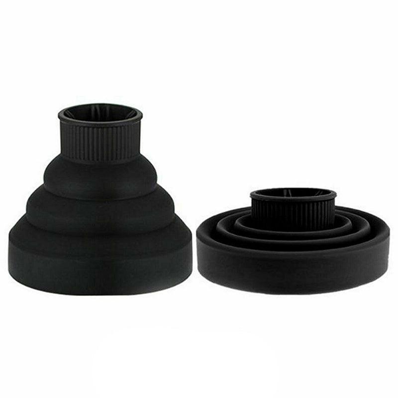 Foldable Hair Dryer Diffuser Universal Silicone Nozzle for Curly Hair Styling - Blue