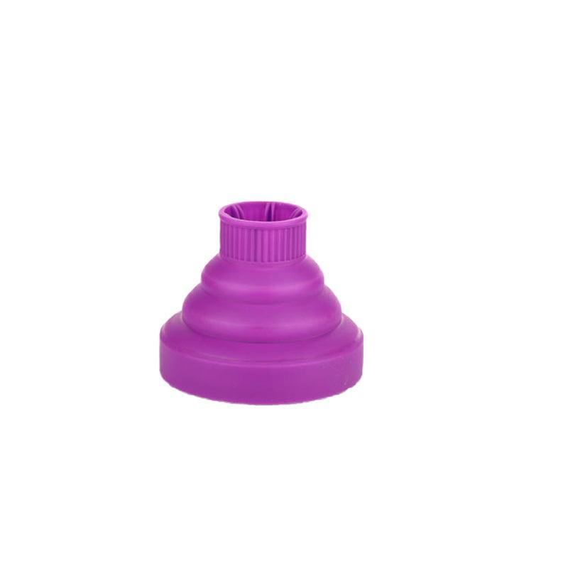 Foldable Hair Dryer Diffuser Universal Silicone Nozzle for Curly Hair Styling - Blue