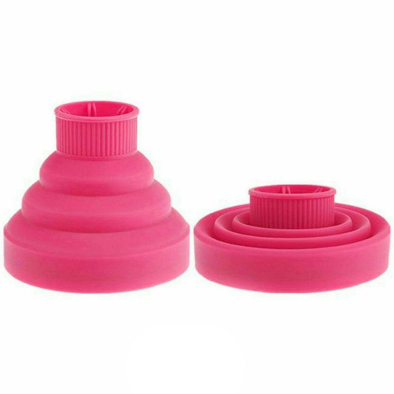 Foldable Hair Dryer Diffuser Universal Silicone Nozzle for Curly Hair Styling - Green