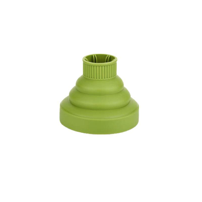 Foldable Hair Dryer Diffuser Universal Silicone Nozzle for Curly Hair Styling - Green