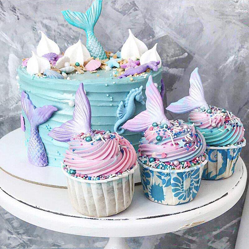 Mermaid Tail Sea Shell Silicone Cake Fondant Sugarcraft Mould Chocolate Mold - Hexagon