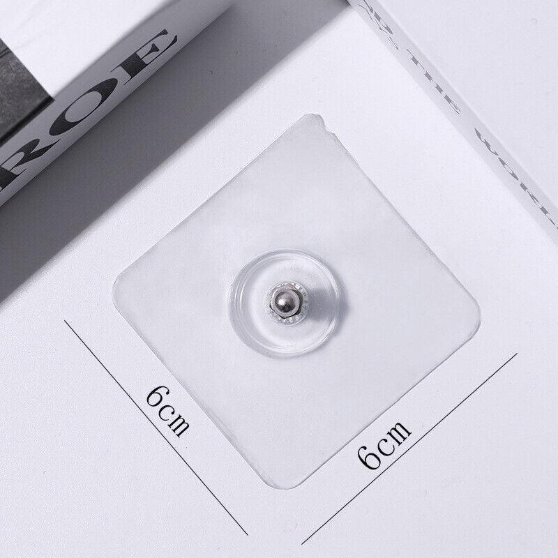10X Punch-Free Adhesive Wall Hanging Hooks - 10mm