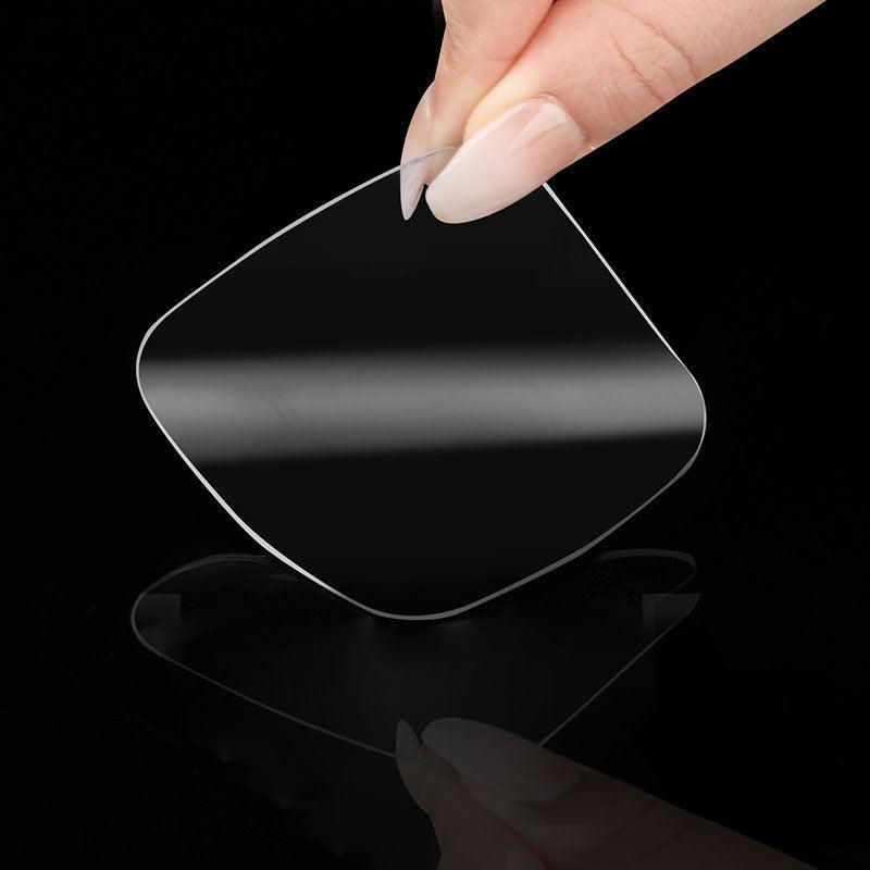Nano Double Sided Tape Clear Adhesive Traceless Gel Pad 6x6cm Reusable Anti Slip - 10 PCS