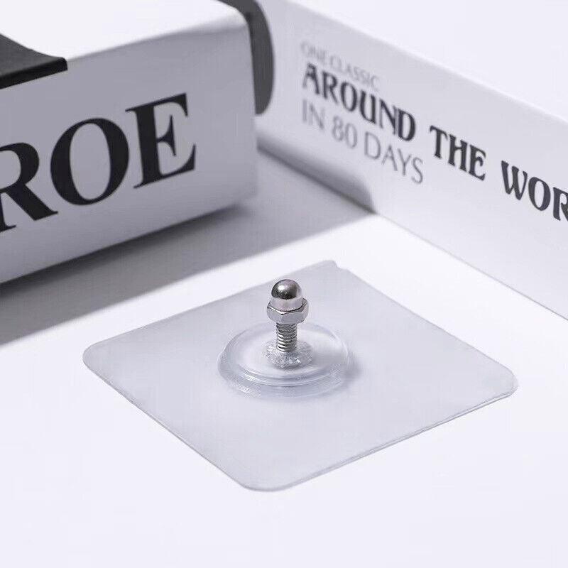 10X Punch-Free Adhesive Wall Hanging Hooks - 8mm
