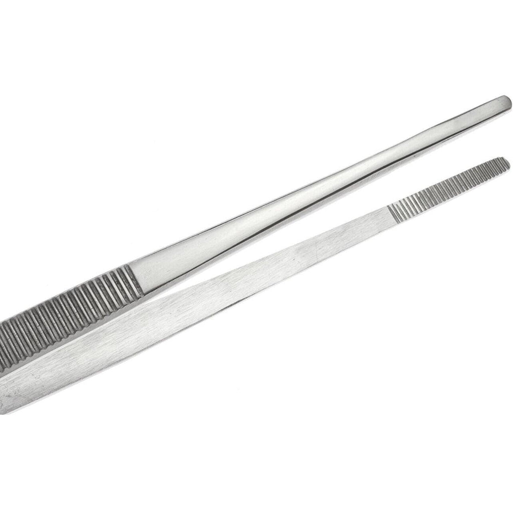 Kitchen Tweezers Silver Garden Tweezer For Professional Use Craft Home Long Au - CR 25cm