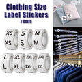 7 Rolls Clothing Size Label Sticker 1Inch Round Size Sticker Labels Self Adhesive