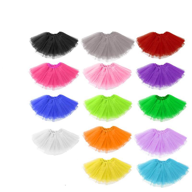 Womens Tulle Tutu Skirt Dressup Party Costume Ballet  Dance Wear - Fruit Green