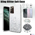 For Samsung Galaxy S20 FE S21 Ultra S20 Shockproof Bling Glitter Soft Case Pink - For Samsung S21/S30