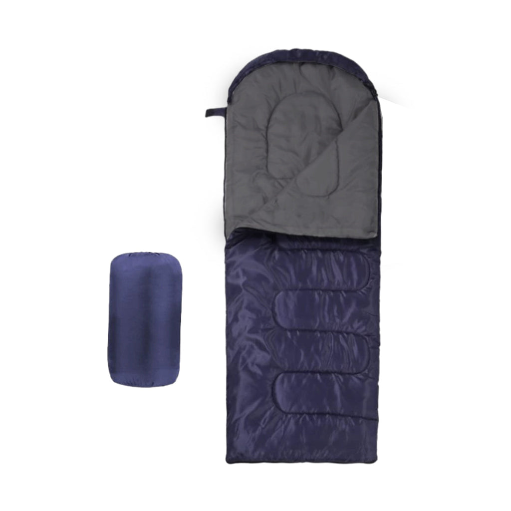Single Sleeping Bag Outdoor Camping Hiking Thermal Warm Tent Travel Gear - Red