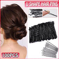 100PCS Black Bobby Pins 5cm Strong Hair Clips for Women Girls School Salon Use