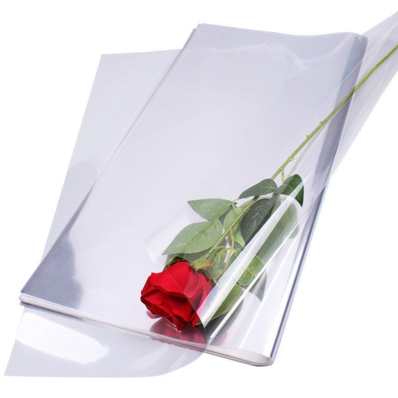 100X Clear Cellophane Wrap Rolls - 4 Sizes for Gifts & Bouquets - 100PCS-60*60CM