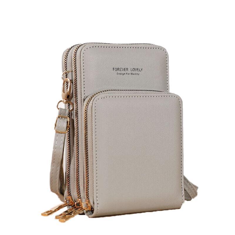 Women Crossbody Phone Purse Touch Screen Bag Rfid Blocking Wallet Shoulder Strap - Dark Green