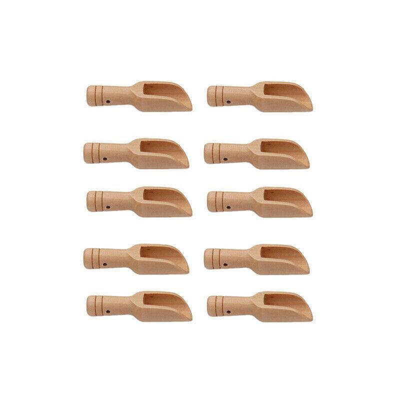 Mini Wooden Scoop Small Kitchen Spoon for Salt Sugar Coffee Spice Tea - 1PC