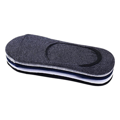 5 Pairs No Show Liner Socks Non Slip Cotton Low Cut Invisible Unisex Footies - White+Light Grey+Dark Grey+Navy*2