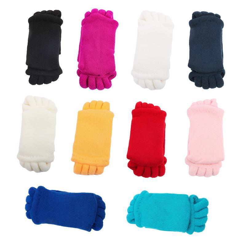 1 Pair Yoga Massage Socks Toe Separator Foot Alignment & Pain Relief - Rose Red