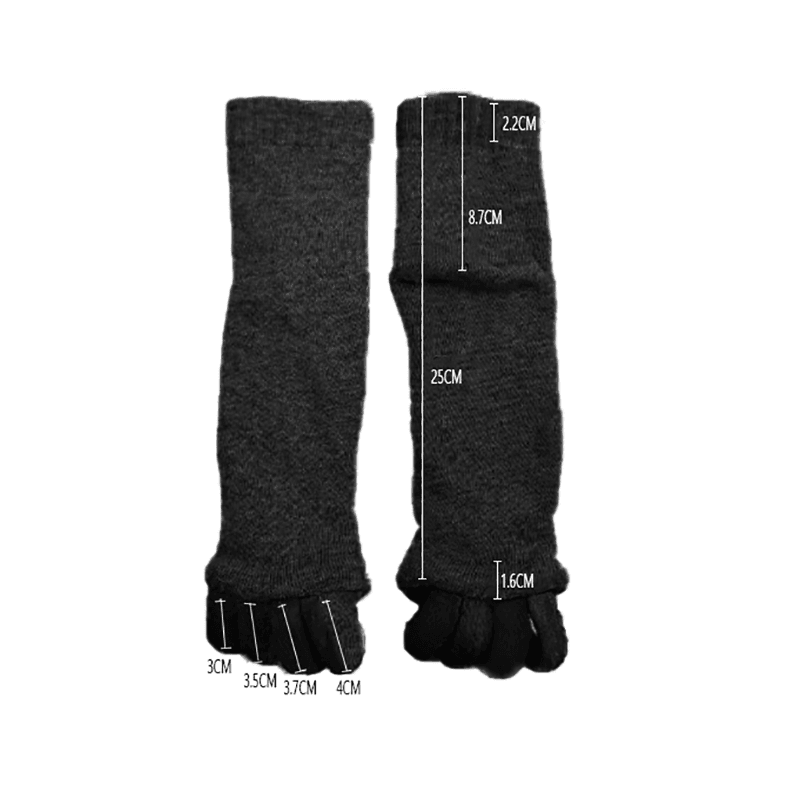 1 Pair Yoga Massage Socks Toe Separator Foot Alignment & Pain Relief - Rose Red