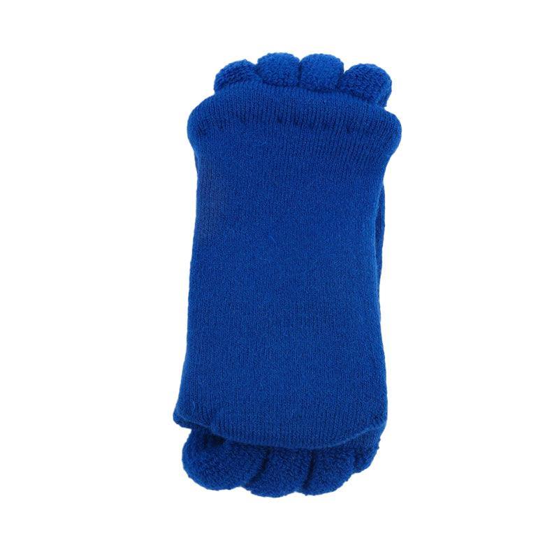 1 Pair Yoga Massage Socks Toe Separator Foot Alignment & Pain Relief - Royal Blue