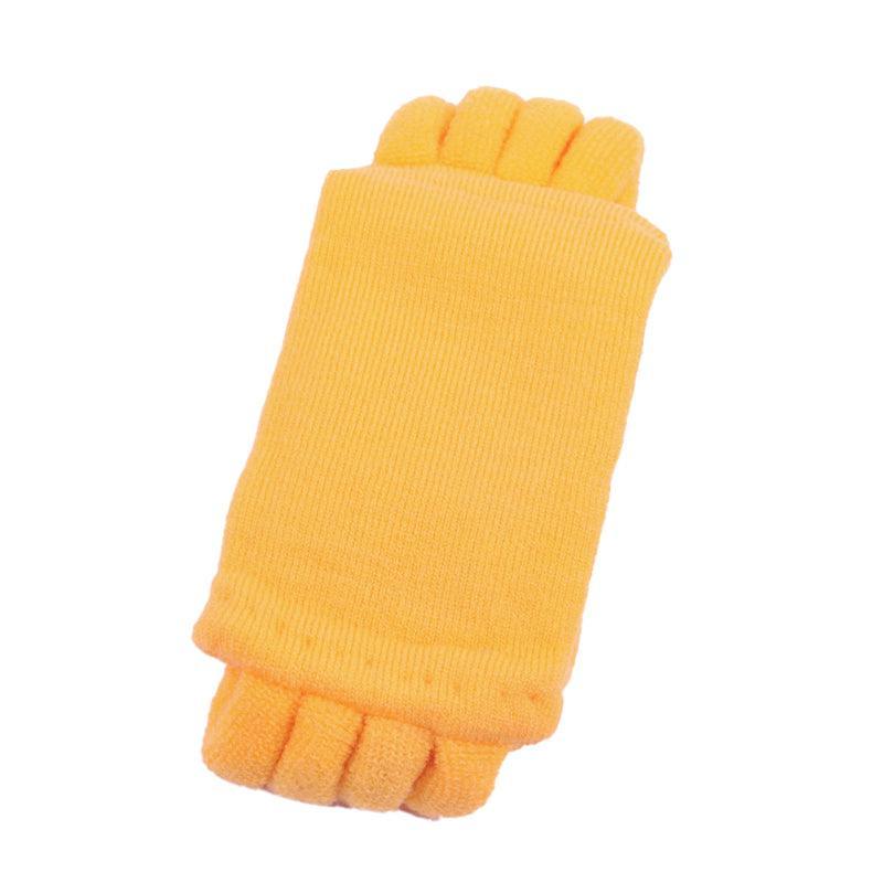 1 Pair Yoga Massage Socks Toe Separator Foot Alignment & Pain Relief - White