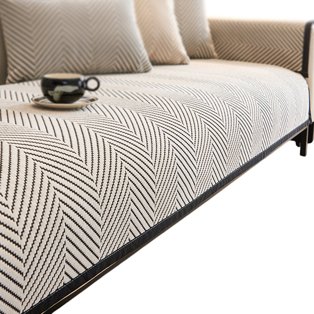 Sofa Cushion Cover Modern Non Slip Couch Protector Furniture Seat Slipcover Pad - 70x150cm