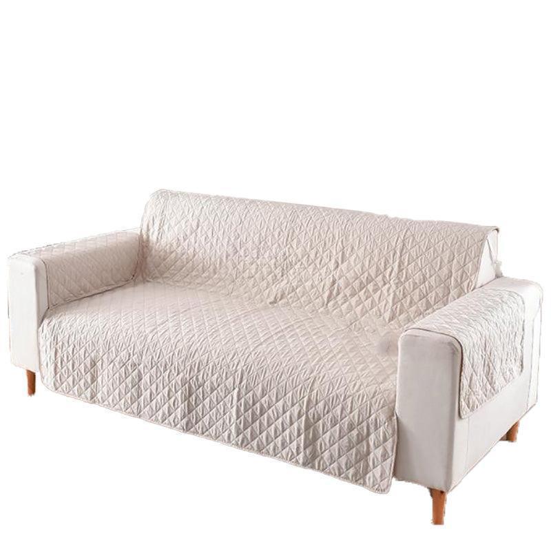 130X195cm Seater Pet Sofa Protector Cover Quilted Couch Covers Lounge Slipcover - Black