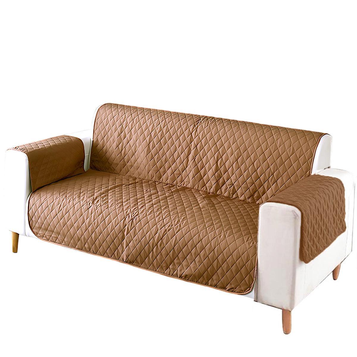 130X195cm Seater Pet Sofa Protector Cover Quilted Couch Covers Lounge Slipcover - Blue