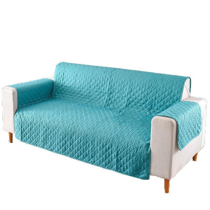190x195cm Seater Pet Sofa Protector Cover Quilted Couch Covers Lounge Slipcover - Blue