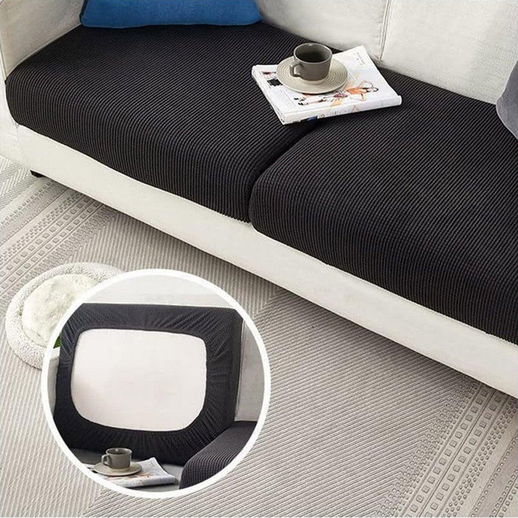 Stretch Sofa Slipcover 4 Seasons Universal Couch Protector Elastic Fabric Cover - Single-Light-Grey