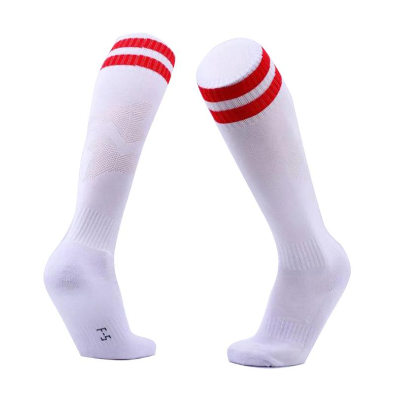 Mens Womens Sports Breathable Tube Long High Socks Knee Warm Casual Footy Soccer - Yellow