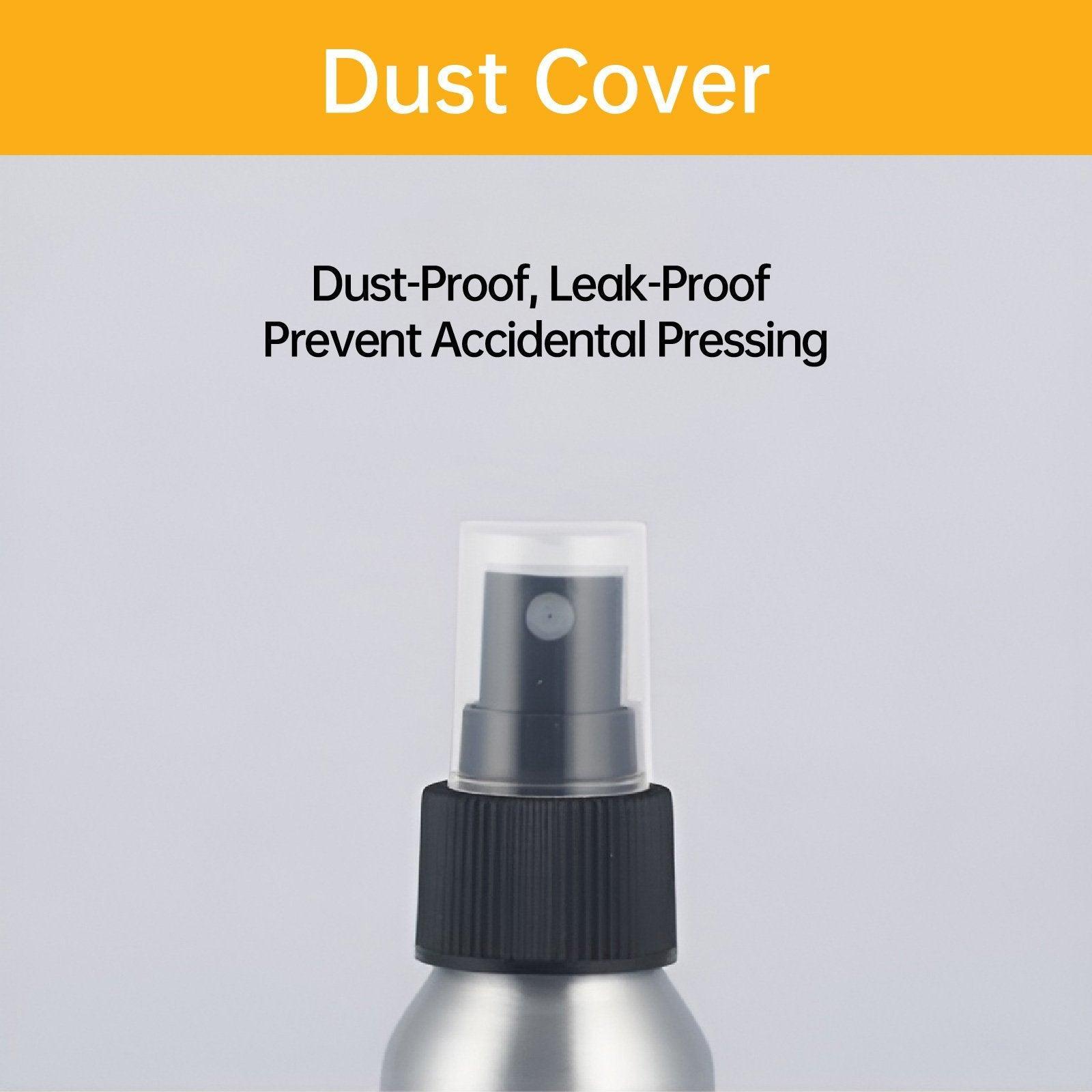 10pcs Travel Size Refillable Aluminum Spray Bottles Toner Cleaning Solution Mist - 10pcs-120ml