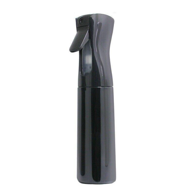 300ml Continuous Spray Bottle Ultra Fine Mist Dispenser Sanitizer Salon - Black