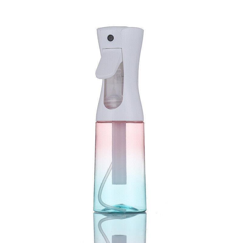 300ml Continuous Spray Bottle Ultra Fine Mist Dispenser Sanitizer Salon - Black