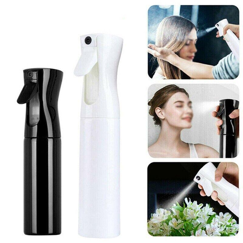 300ml Continuous Spray Bottle Ultra Fine Mist Dispenser Sanitizer Salon - White